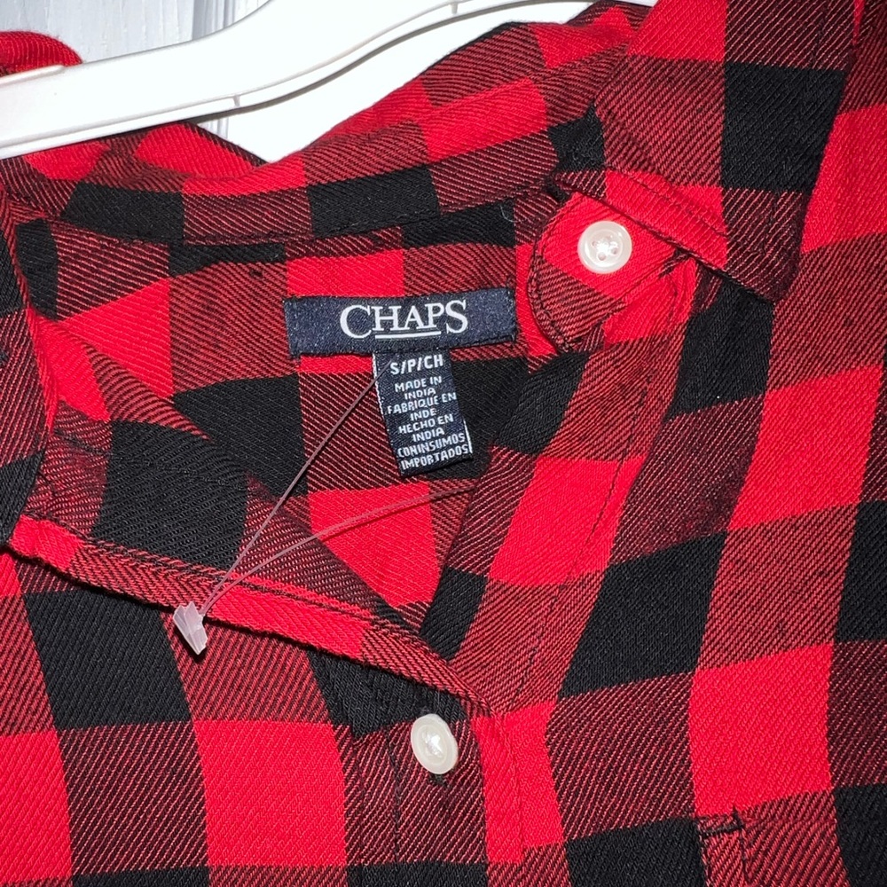 Chaps Checkered Button-Up - Picture 2 of 2